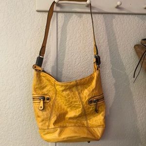 Betsey Johnson large Yellow Bag